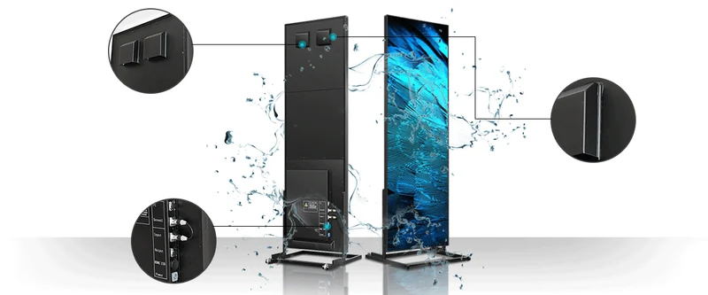 LED Videowall - Totem Outdoor P2.5 - P3 Videowand mieten