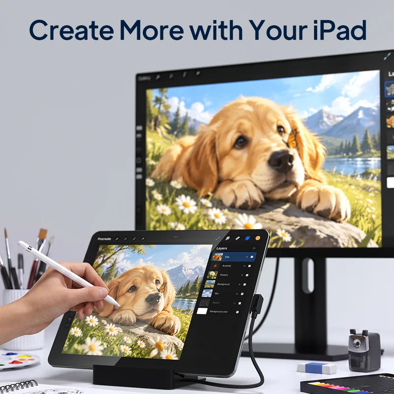6-in-1 Foldable USB-C Gaming Dock for Switch 2 & Steam Deck