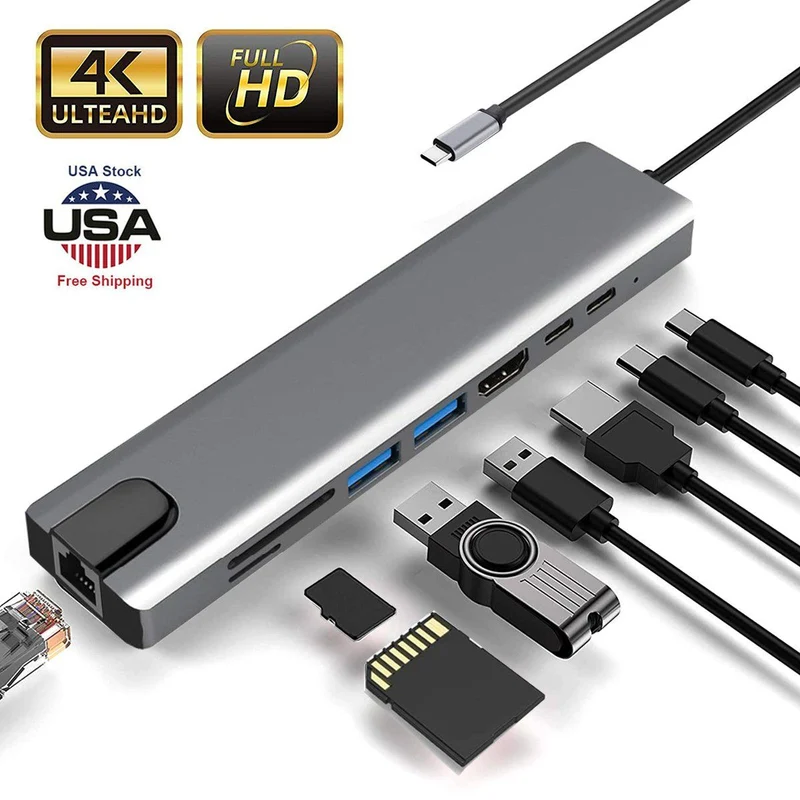 USB 3.0 Adapter Multiport USB C HUB auf 4K HDMI