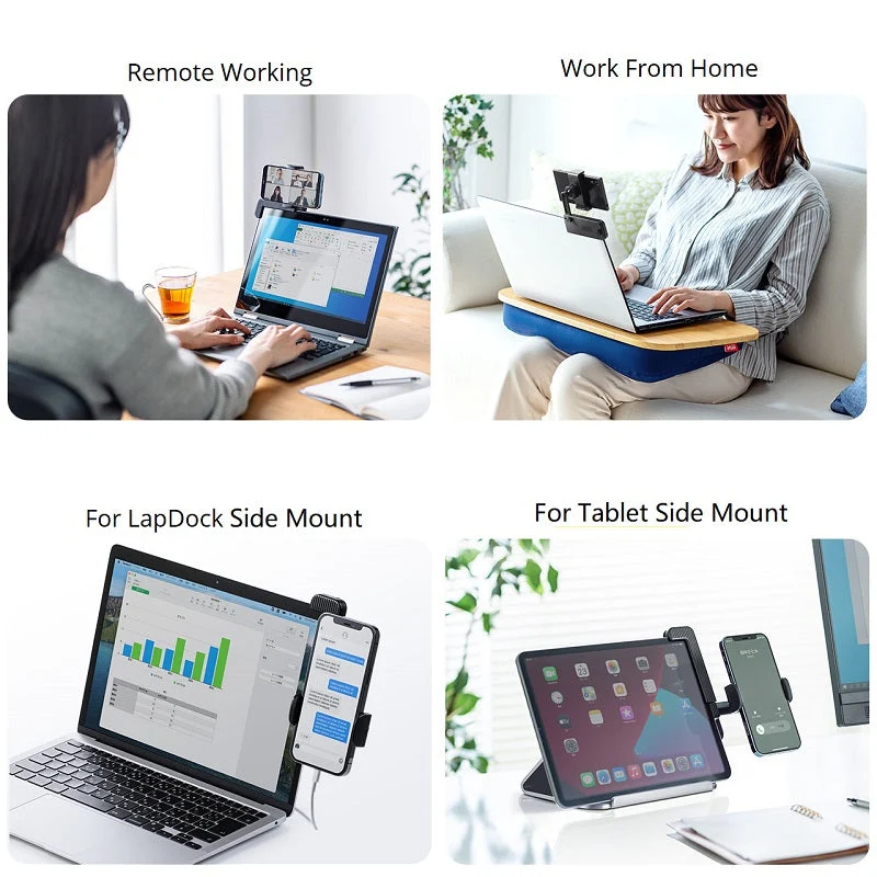 UDockSide - LapDock Side Mount Holder For Phones