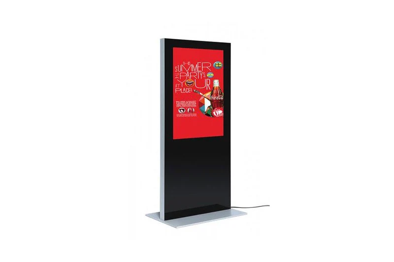 Digital Signage Stele mit 43" oder 55" Werbebildschirm