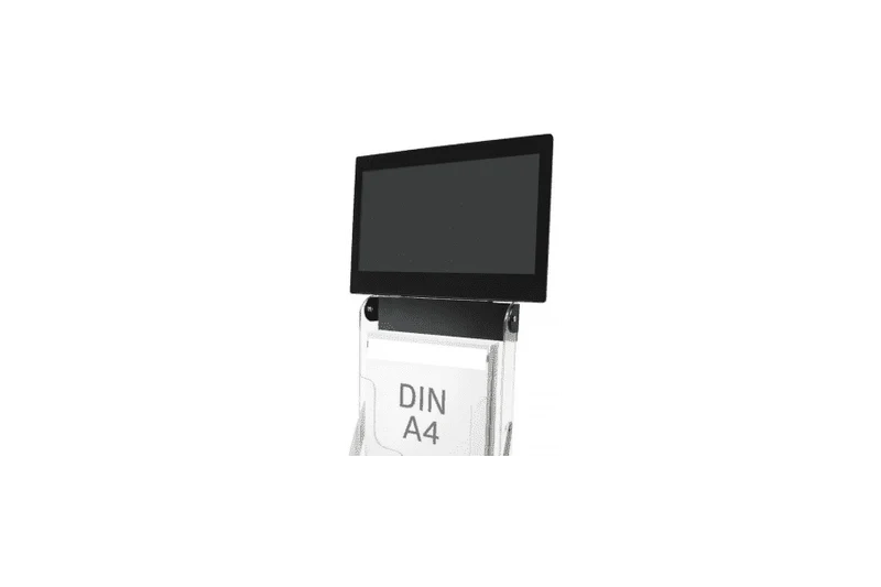 Falt-Prospektständer mit Monitor 13,3"