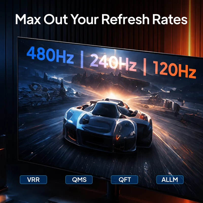 16K HDMI 2.2 Cable 96Gbps, 8K@240Hz & 4K@480Hz