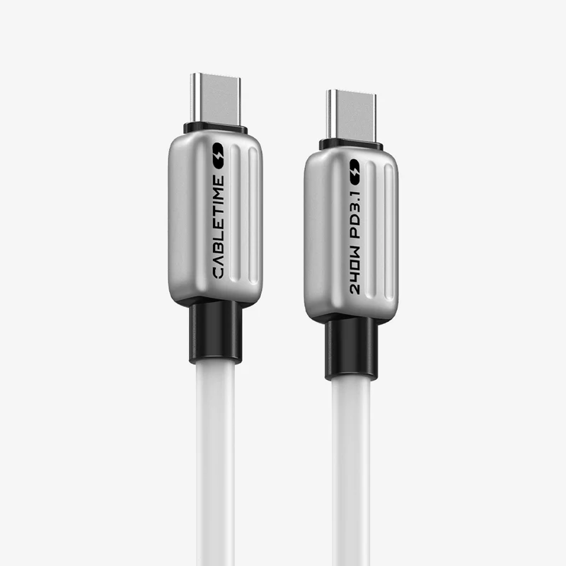 3-Pack 240W USB-C to USB-C Fast Charging Cable, Soft Silicone, 1M/2M