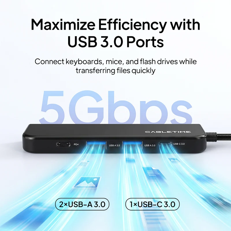5-in-1 USB-C Hub with Wireless Presenter & 4K60 HDMI