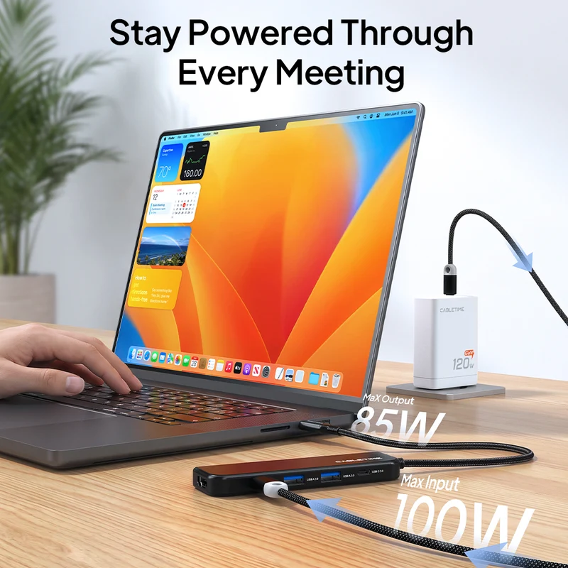 5-in-1 USB-C Hub with Wireless Presenter & 4K60 HDMI