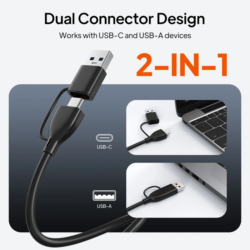 7-in-1 USB 3.0 Hub for Laptop, MacBook, PC and Tablet