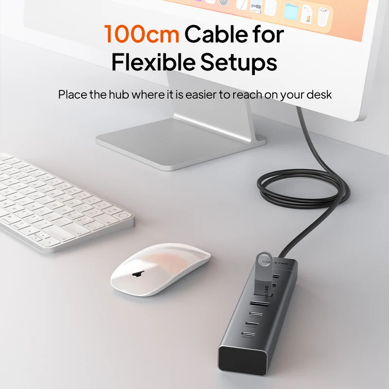 7-in-1 USB 3.0 Hub for Laptop, MacBook, PC and Tablet