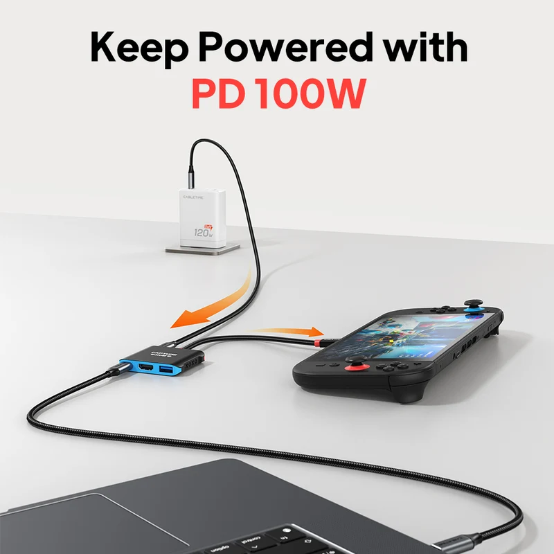 Nintendo Switch 2 Dock with Capture Card - 5-in-1 USB-C Hub for TV Gaming, Recording & Streaming