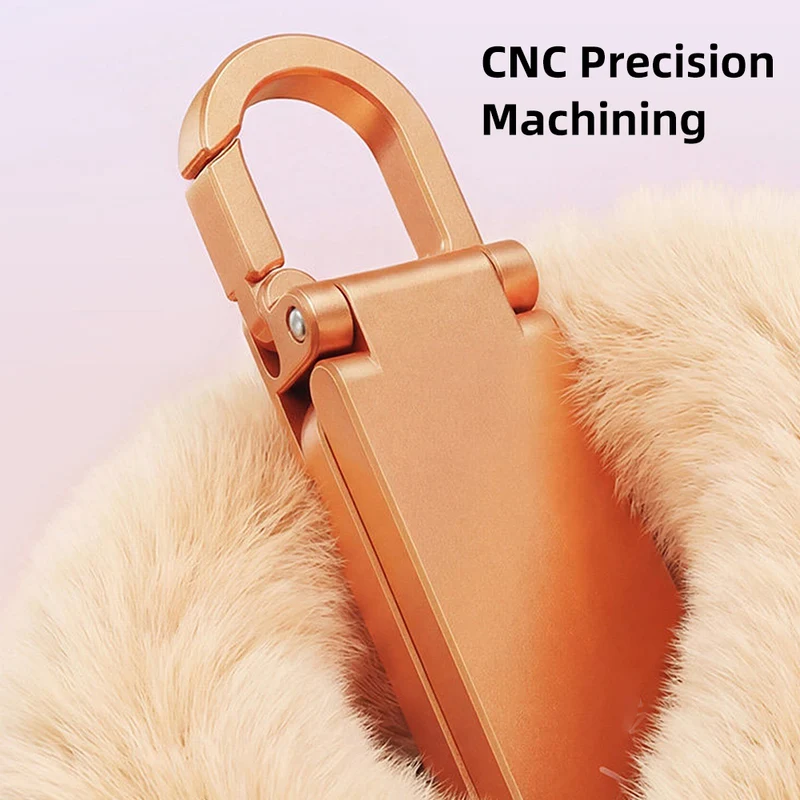Foldable Keychain Phone Stand, Mini Aluminum Phone Holder for Travel