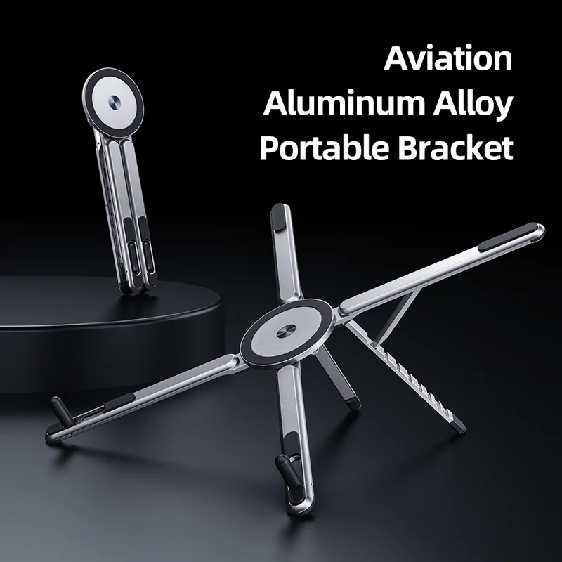 3-in-1 Magnetic Phone, Tablet & Laptop Stand with 8-Level Adjustment