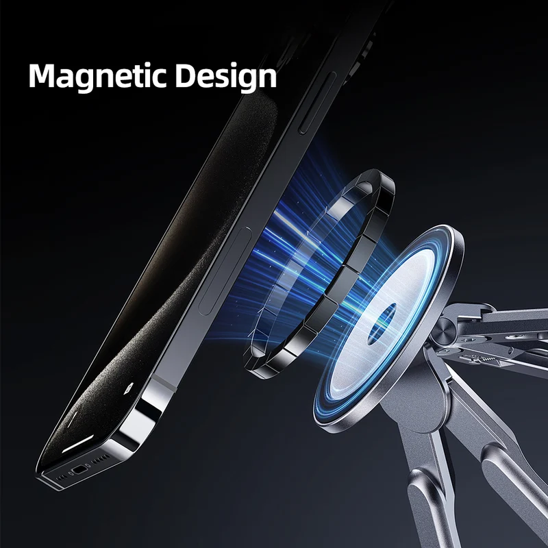 3-in-1 Magnetic Phone, Tablet & Laptop Stand with 8-Level Adjustment