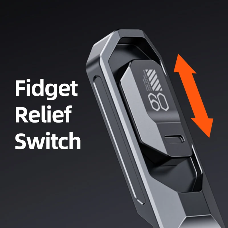 Foldable Magnetic Phone Grip Stand with Stress-Relief 360°Rotation & Switch