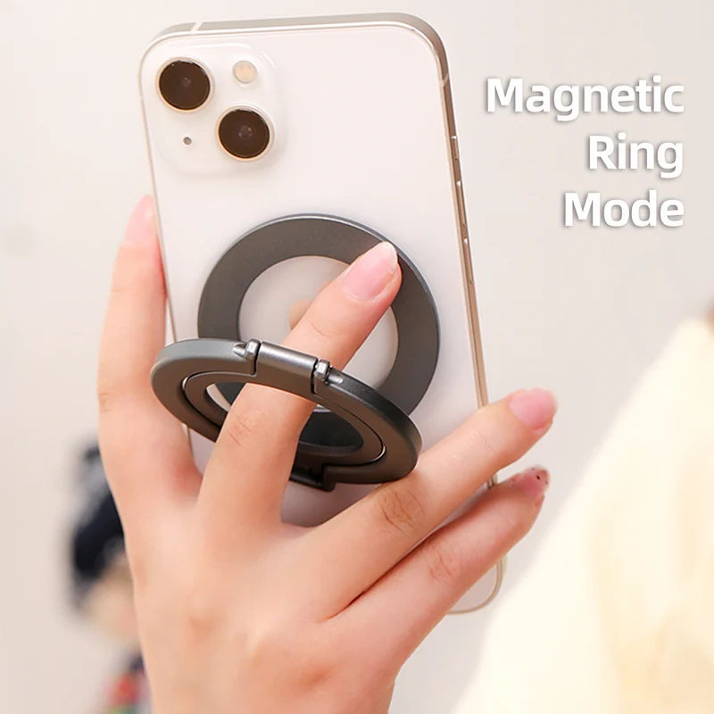 Magnetic Phone Ring Holder Stand with N52 Magnets for iPhone & Android