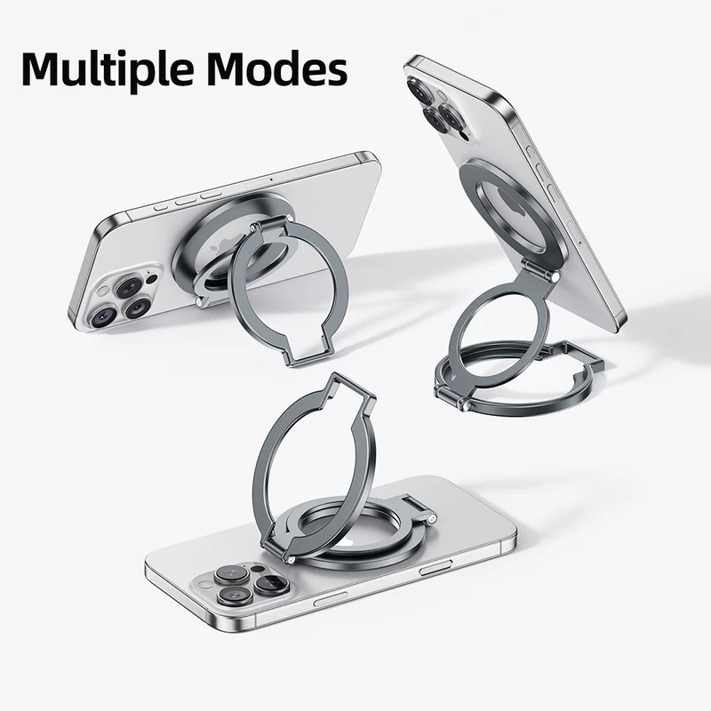 Magnetic Phone Ring Holder Stand with N52 Magnets for iPhone & Android