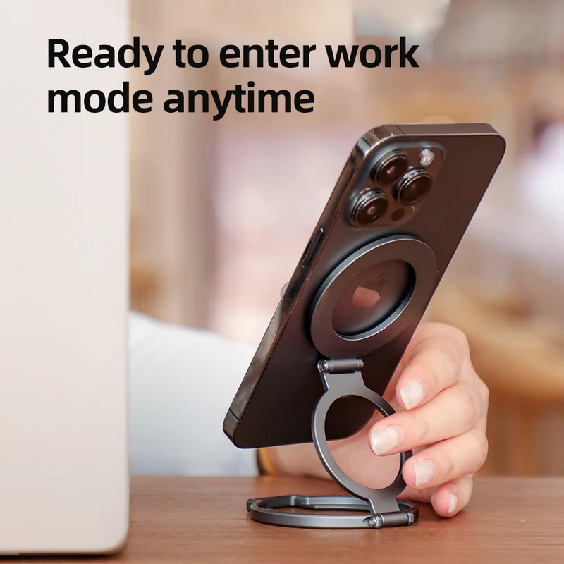 Magnetic Phone Ring Holder Stand with N52 Magnets for iPhone & Android