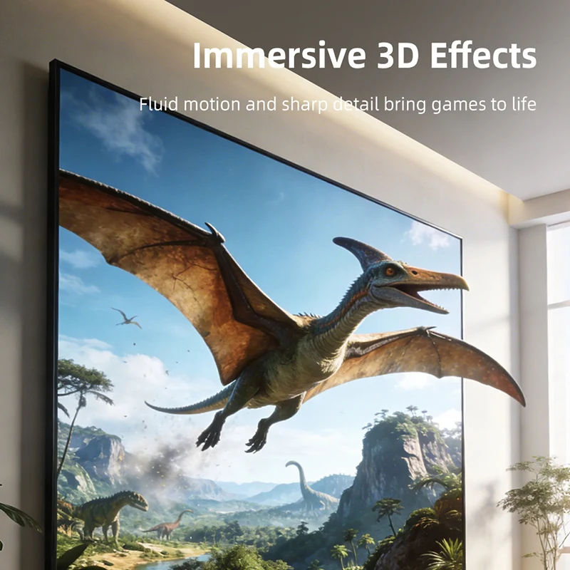 Unidirectional 4K 60Hz Active HDMI to DisplayPort Cable with USB Power for PS5, Xbox Series X, Laptop to Monitor