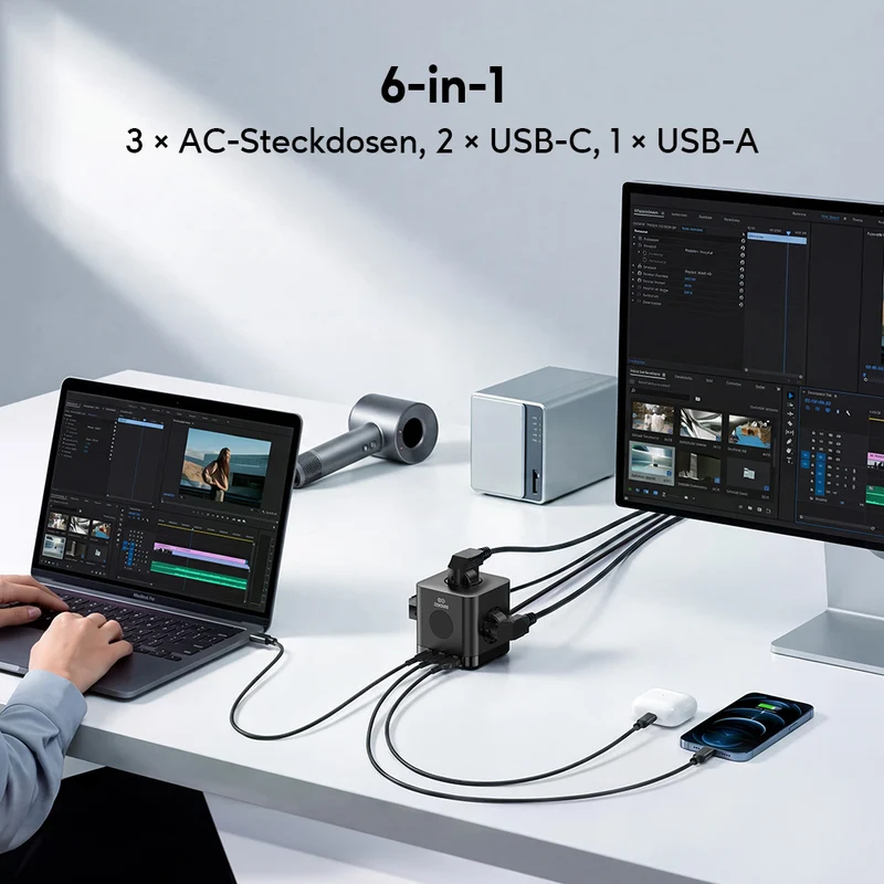 Zendure 6-in-1 Power Strip Cube