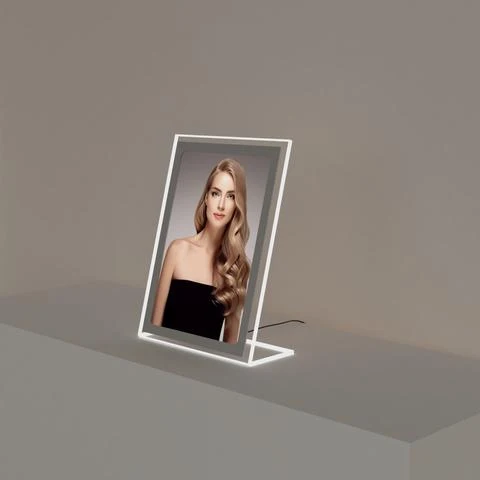 LED Acryl- Tischaufsteller Menükartenhalter