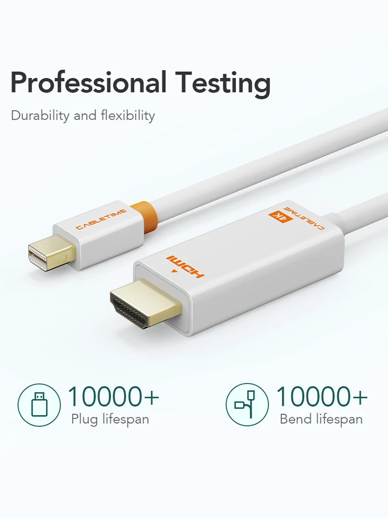 Mini DisplayPort to HDMI Cable 4K 30Hz