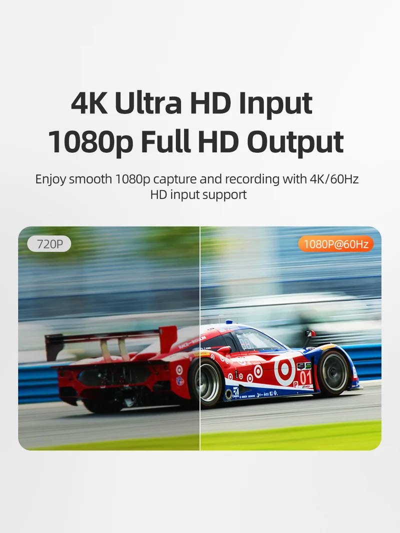 HDMI to USB/USB C Video Capture Card 1080P for Nintendo Switch Gaming Live Streaming