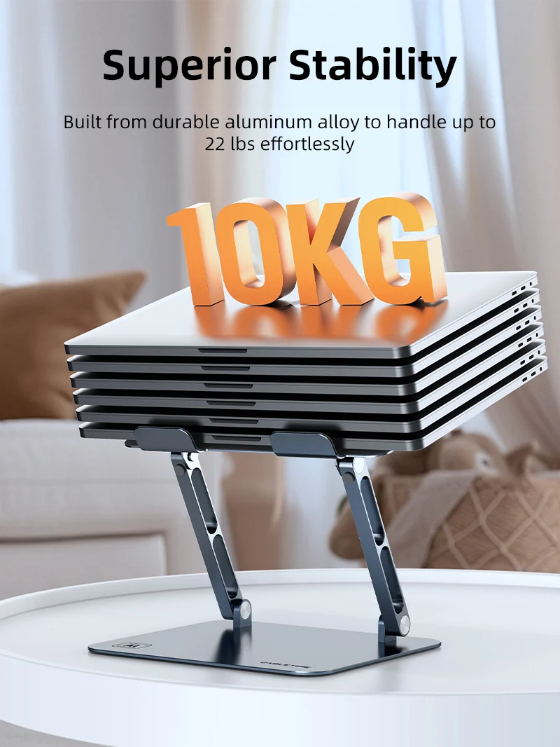 Adjustable Height Laptop Stand Aluminum for 17 inch Laptop MacBook