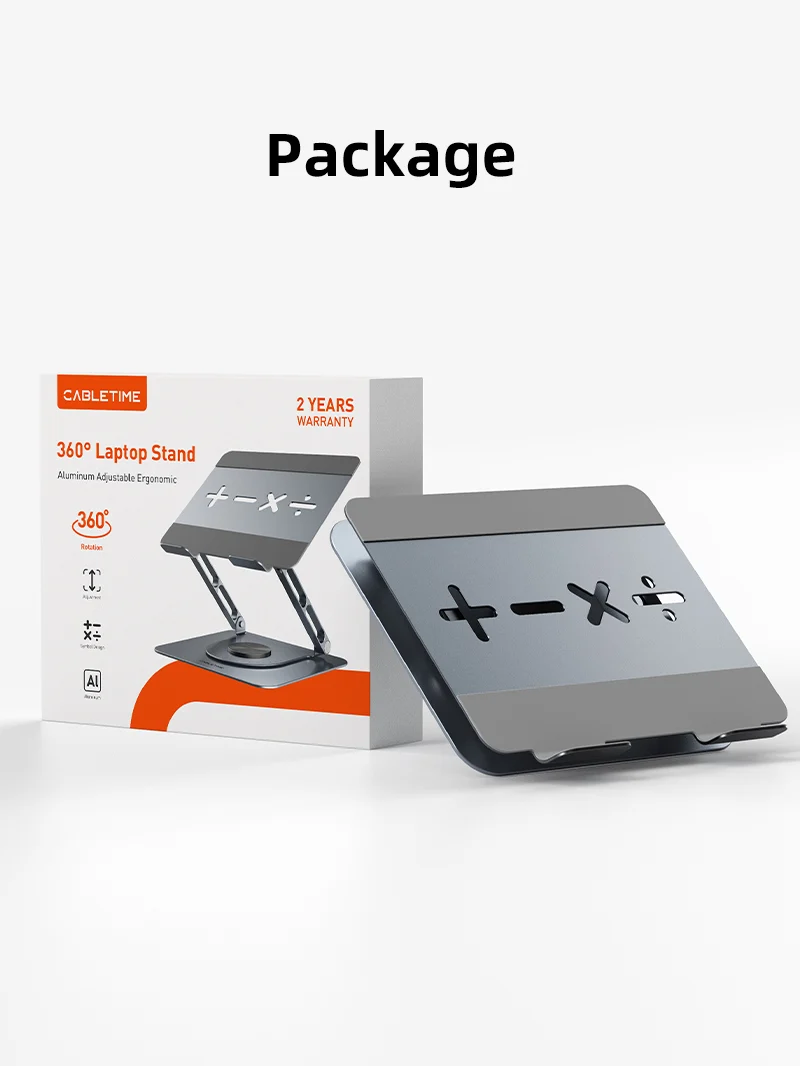Adjustable Swivel Laptop Stand 360 Rotating for MacBook Pro