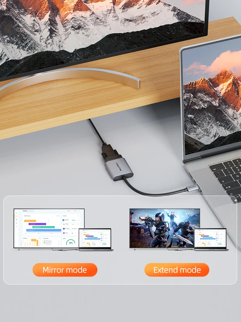 USB Type C to VGA Adapter for MacBook Pro