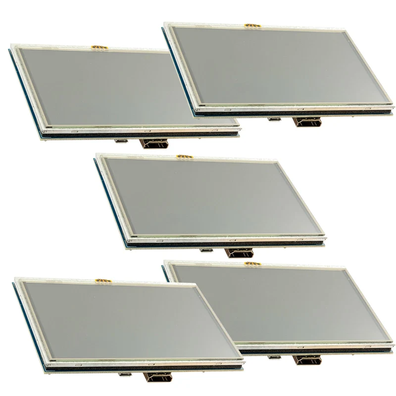 5-Zoll TFT LCD Touchscreen HDMI Monitor kompatibel mit Raspberry Pi 4B, 3B+, 3B, 2B+, BB Black, Banana Pi, Jetson Nano, Windows 10/8/7-800x480 Auflösung Display
