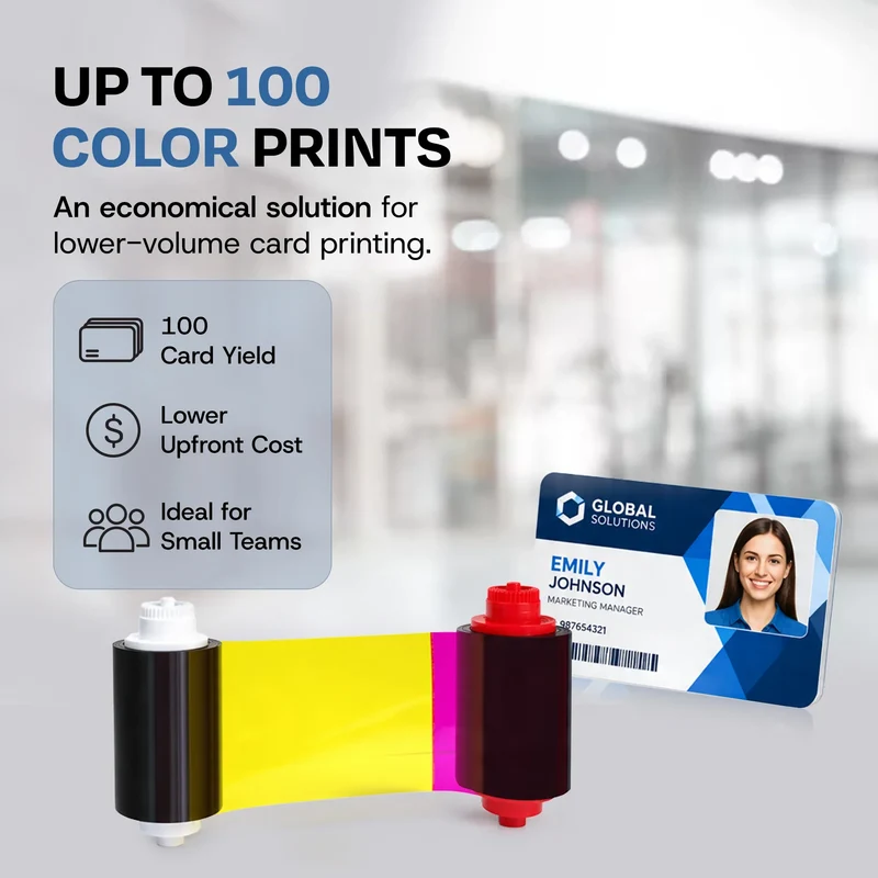 Bodno A5100 Color Ribbon for A10 Printer - YMCKO - 100 Prints