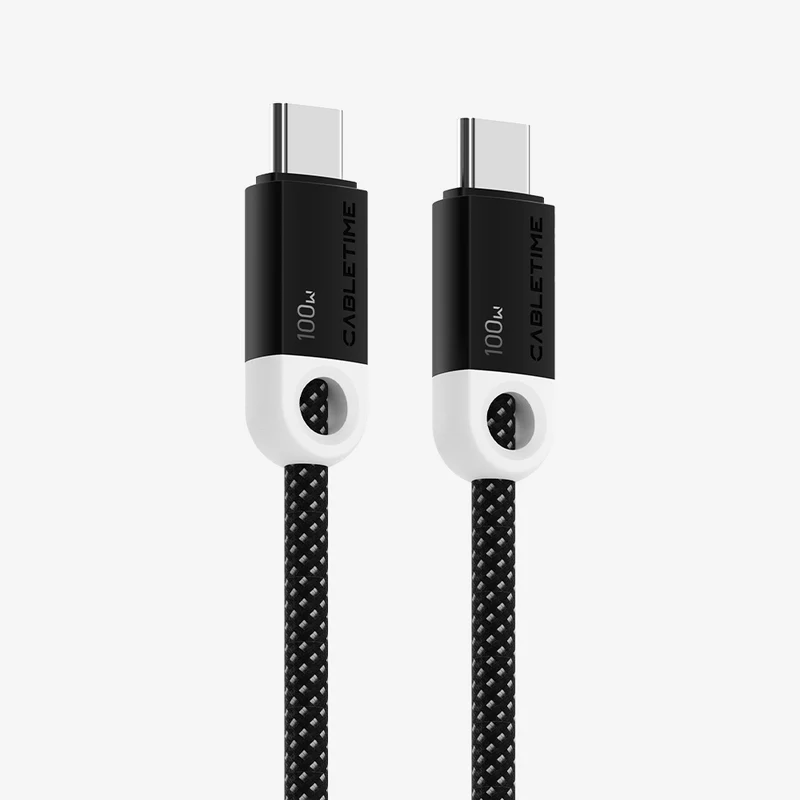 100W USB C to USB C Fast Charger Cable Braided 2M for iPhone 17/16/16 Plus/16 Pro/16 Pro Max/15