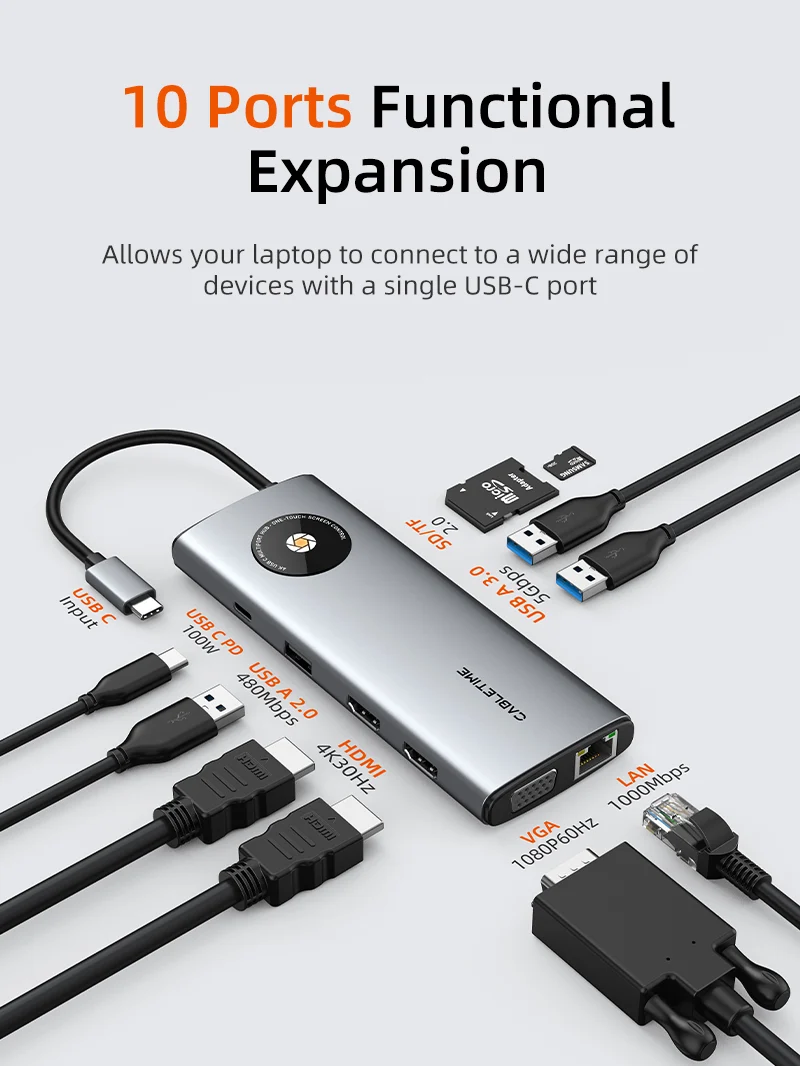 Triple Display USB C Hub MST for Macbook Pro