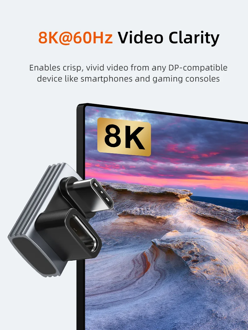 USB4 USB C OTG Adapter 240W 40Gbp 8K