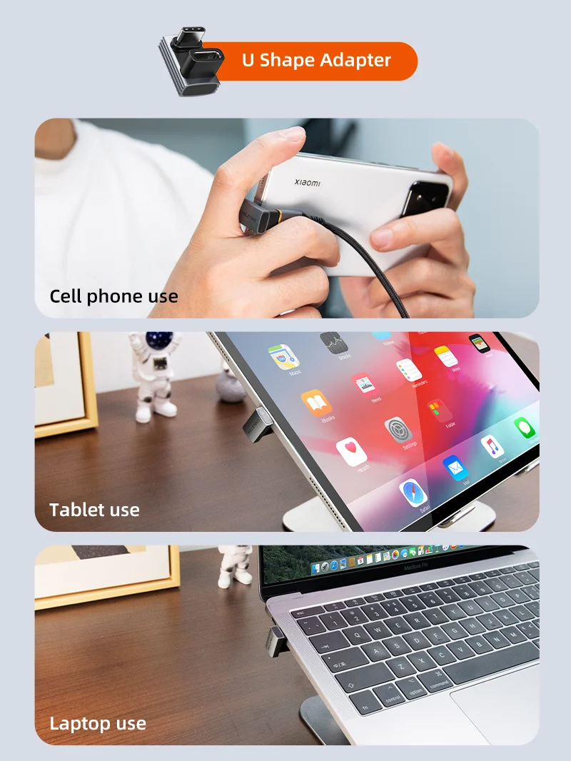 USB4 USB C OTG Adapter 240W 40Gbp 8K