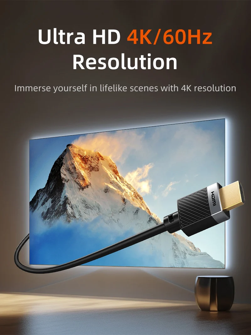 Extra Long 50 ft HDMI 2.0 Cable 4K for TV Computer Projector