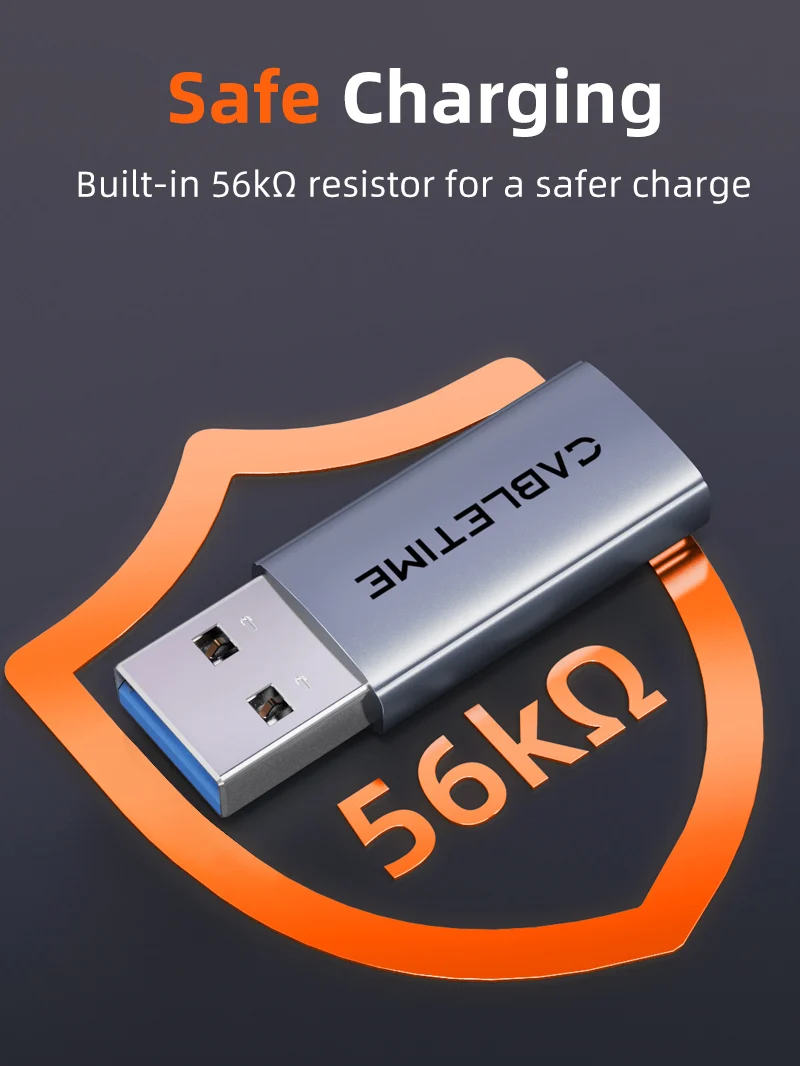 10Gbps USB 3.2 Gen 2 Type A to Type C Adapter