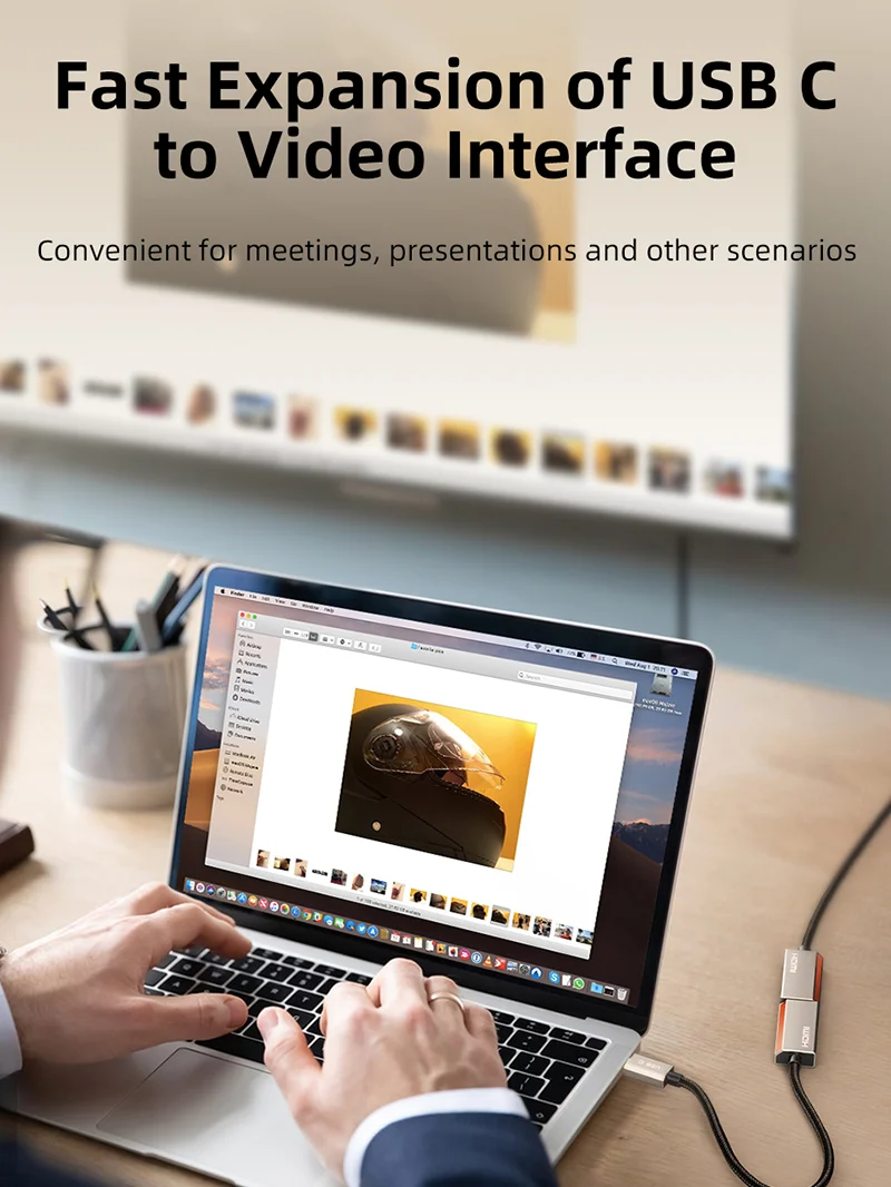8K USB-C to DisplayPort 1.4 Adapter 4K 144Hz 2K 240Hz