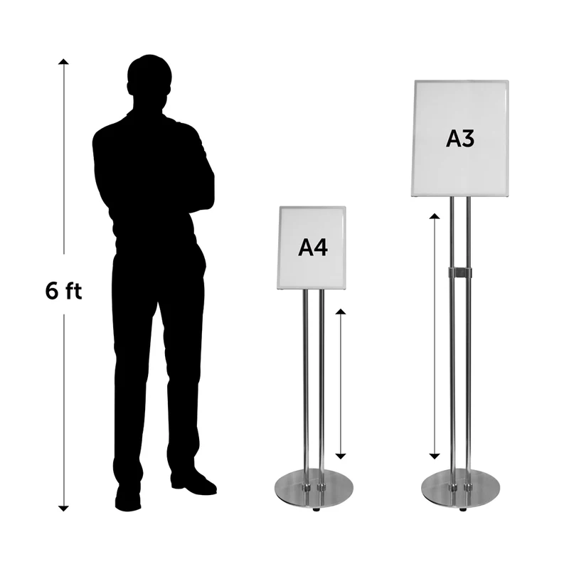 Premium Slim LED Backlit Poster Frame Stand