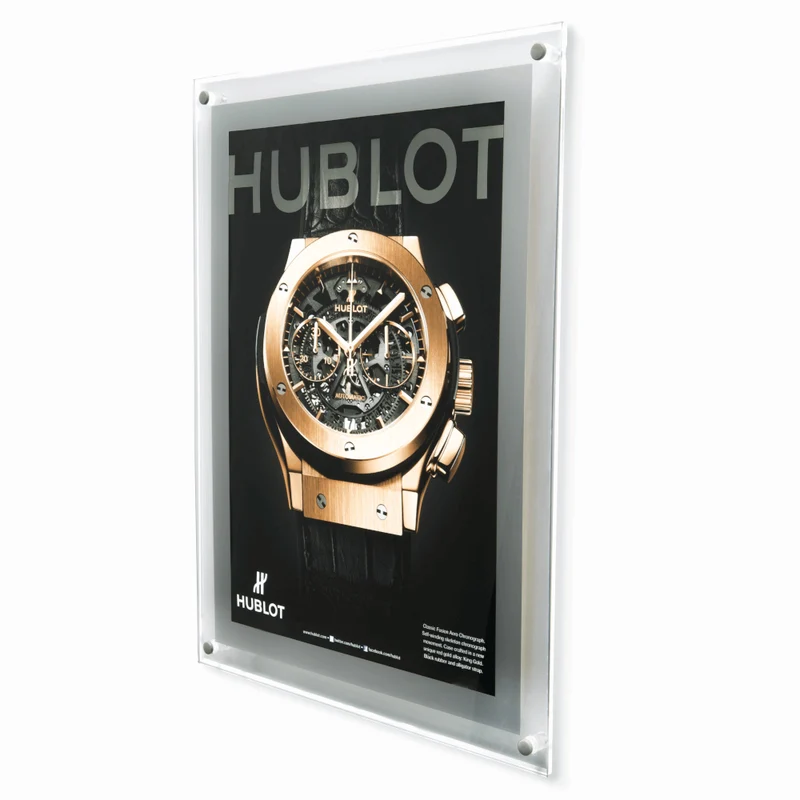 LED Illuminated Poster Kit Wall Mounted