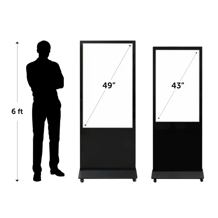 49" Touchscreen Digital Display Totem