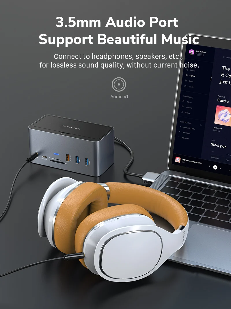10 Gbps USB 3.1 Gen 1 Type-C Docking Station for MacBook Dell XPS