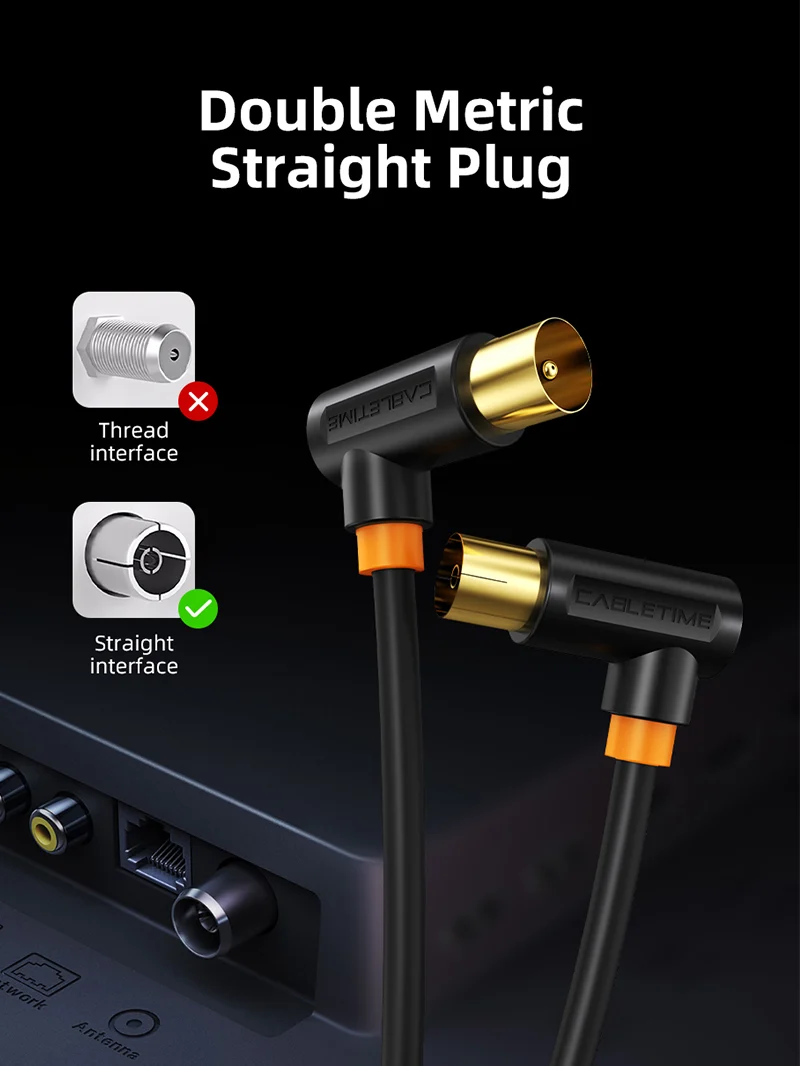 Antena TV Digital Satellite Cable for 1080P HD Telivision