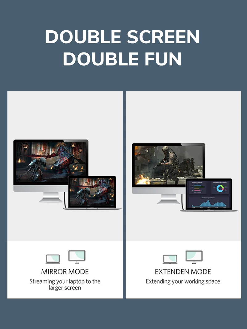 DP to HDMI Converter Cable 4K 30Hz