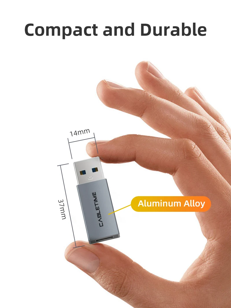 USB 3.0 A Male to USB-C Female OTG Adapter