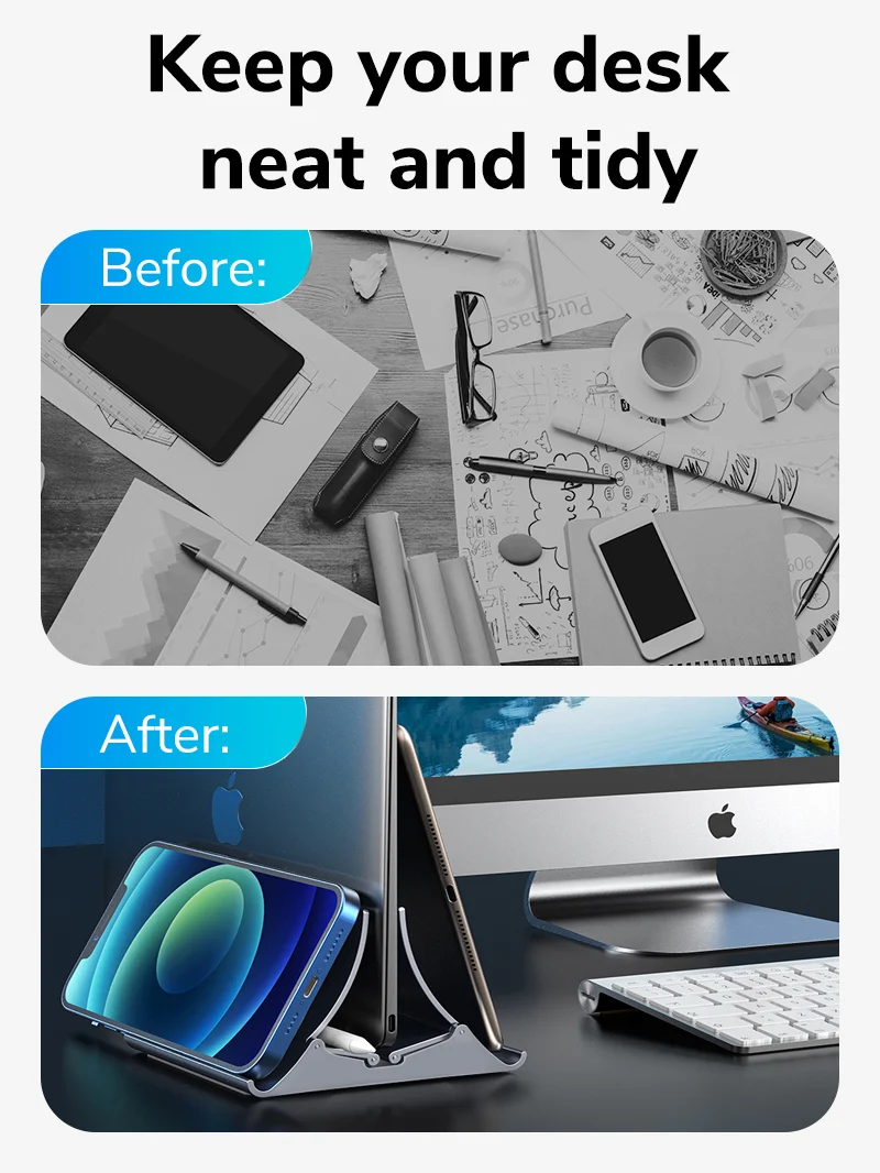 Gravity Vertical Laptop Stand for Desk