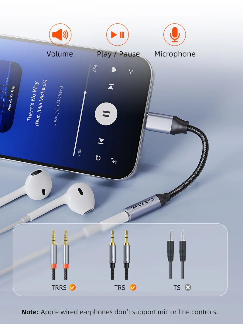 USB Type C To 3.5 MM Audio Aux Jack Adapter