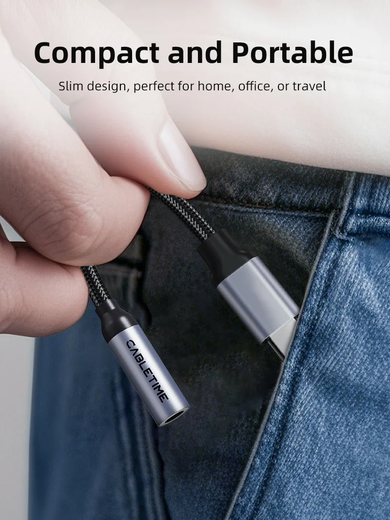 USB Type C To 3.5 MM Audio Aux Jack Adapter