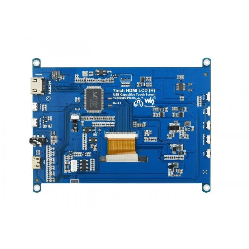 Waveshare 7" IPS HDMI USB Touchdisplay mit Audio kompatibel mit Raspberry Pi
