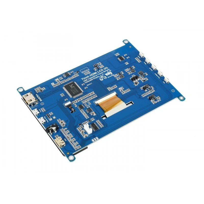 Waveshare 7" IPS HDMI USB Touchdisplay mit Audio kompatibel mit Raspberry Pi