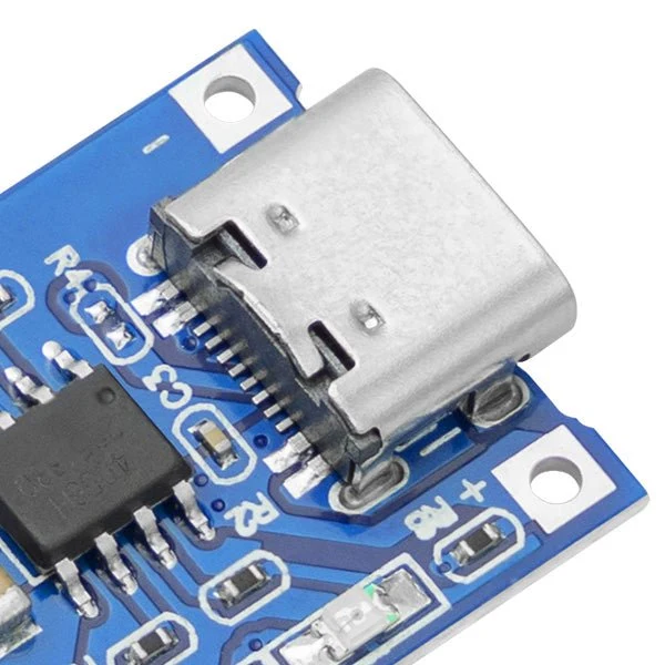 TP4056 Batterieladungsmodul - USB Typ C, Schutzschaltung, LED-Anzeigen - für Ihre Li-Ion oder LiPo Einzelzellenbatterien